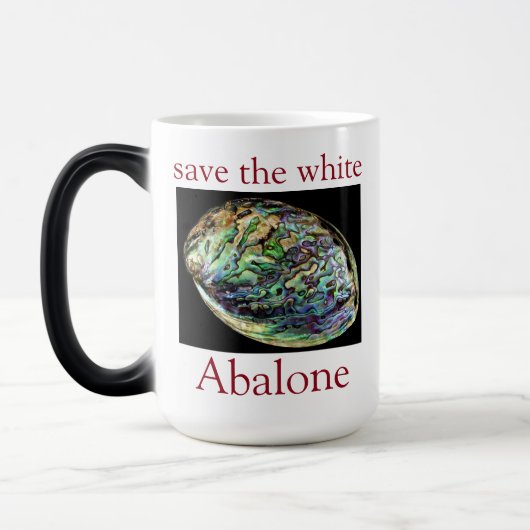 Trendy Rettete das White Abalone Zitat Verwandlungstasse (Links)
