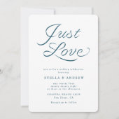 Trendy Ribbon Elegant Script Wedding Invitation Einladung (Vorderseite)