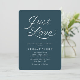 Trendy Ribbon Elegant Script Wedding Invitation Einladung