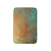 Trendy Rich Copper Patina Metallic Badematte (Vorderseite Vertikal)