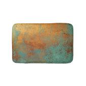 Trendy Rich Copper Patina Metallic Badematte (Vorderseite)