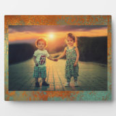 Trendy Rich Copper Patina Metallic Fotoplatte (Vorderseite)