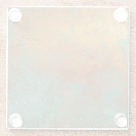 Trendy Rich Copper Patina Metallic Glasuntersetzer (Rückseite)