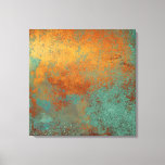 Trendy Rich Copper Patina Metallic Leinwanddruck<br><div class="desc">Eine trendige moderne Kupferpatina-Leinwand. Das bringt Wärme und Reichtum in Ihre Wohngestaltung. Copyright Personalisierte Wohngestaltung,  alle Rechte vorbehalten.</div>