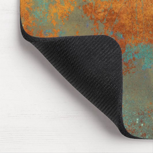 Trendy Rich Copper Patina Metallic Mousepad (Ecke)