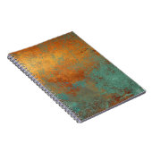Trendy Rich Copper Patina Metallic Notizblock (Rechte Seite)