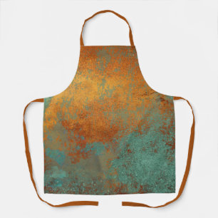 Trendy Rich Copper Patina Metallic Schürze