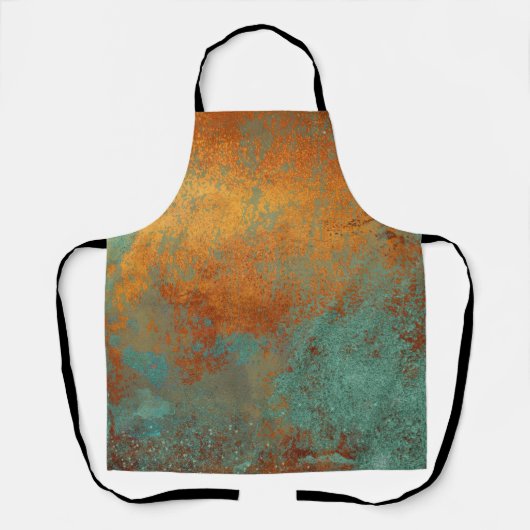 Trendy Rich Copper Patina Metallic Schürze (Vorderseite)