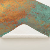 Trendy Rich Copper Patina Metallic Sherpadecke (3/4)