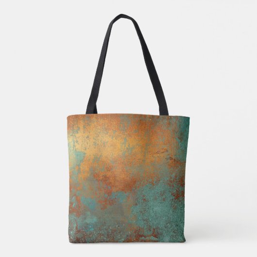 Trendy Rich Copper Patina Metallic Tasche (Rückseite)