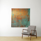 Trendy Rich Copper Patina Metallic Wandteppich (Beispiel)