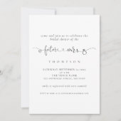 Trendy Ring Heart Future Mrs. Brautparty Einladung (Vorderseite)