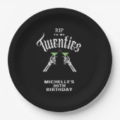 Trendy RIP zu meinem 30. Geburtstag Party Pappteller (Vorderseite)