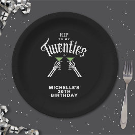 Trendy RIP zu meinem 30. Geburtstag Party Pappteller