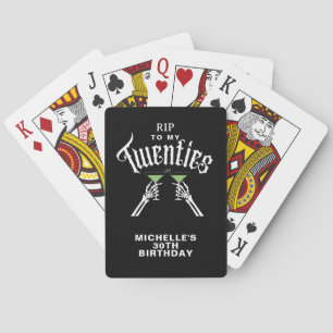 Trendy RIP zu meinem 30. Geburtstag Party Spielkarten