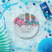 Trendy Roller Skate Girls Geburtstagsparty Pappteller (Party)