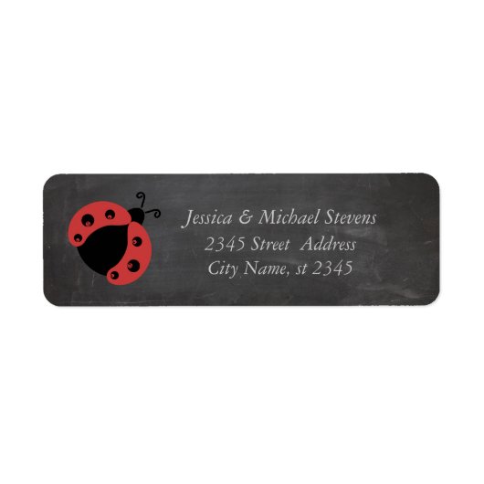 Trendy romantic ladybug chalkboard (Vorne)