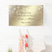 Trendy romantische Glitzern goldfarben aussehen Ho Banner (Insitu)