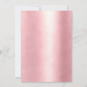 Trendy Rosa Magazine Cover-Photo Inspiriert Einladung (Rückseite)