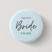 Trendy rosa und blaue Bribe Button (Vorderseite)