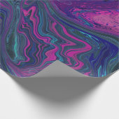 Trendy rosa und blaue Marmorgestaltung Geschenkpapier (Ecke)