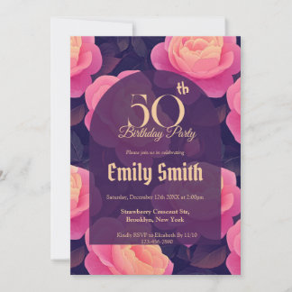 Trendy Rose Aesthetic Kids’ Birthday Einladung