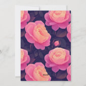 Trendy Rose Aesthetic Kids’ Birthday Einladung (Rückseite)