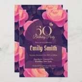 Trendy Rose Aesthetic Kids’ Birthday Einladung (Vorne/Hinten)