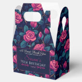 Trendy Rose Birthday Gefallen Box für Meilenstein Geschenkschachtel (Geöffnet)