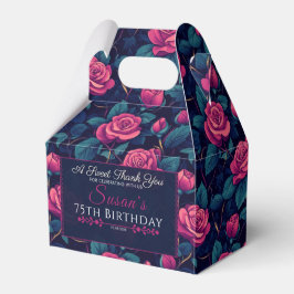 Trendy Rose Birthday Gefallen Box für Meilenstein  Geschenkschachtel