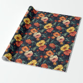 Trendy Rose Budget Wrapping Paper Geschenkpapier (Ungerollt)
