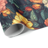 Trendy Rose Budget Wrapping Paper Geschenkpapier (Rolleneckpunkt)