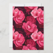 Trendy Rose Fantasy Girl Birthday Party Einladung (Rückseite)