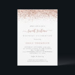 Trendy Rose Glitzer Sweet 16 Geburtstagsparty Einl Einladung<br><div class="desc">Trendy Rose Glitzer Script Sweet 16 Geburtstagsparty. Glam-Stil für Ihre 16 . Geburtstag-Clebration,  mit einem Rand von Rose Gold Glitzer an der Spitze auf jeder Seite,  und 16 . Geburtstag ist in einem eleganten Drehbuch mit Swashes. Personalisieren Sie den Text einfach auf Ihre eigenen Daten.</div>