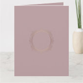 Trendy Rose Gold Custom Elegant Blank Template Karte (Vorderseite)