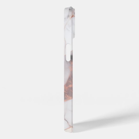 Trendy Rose Gold Geometric Marble Case-Mate iPhone Hülle (Rückseite / Rechts)