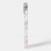 Trendy Rose Gold Geometric Marble Case-Mate iPhone Hülle (Rückseite / Links)