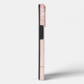 Trendy Rose Gold Glitzer Extravagante Initialen un Case-Mate iPhone Hülle (Rückseite / Rechts)