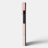 Trendy Rose Gold Glitzer Extravagante Initialen un Case-Mate iPhone Hülle (Rückseite / Links)