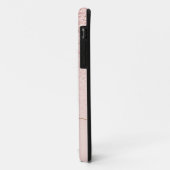 Trendy Rose Gold Glitzer Extravagante Initialen un Case-Mate iPhone Hülle (Hinten/Links)