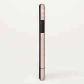 Trendy Rose Gold Glitzer Extravagante Initialen un Case-Mate iPhone Hülle (Hinten/Rechts)