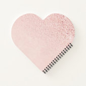 Trendy Rose Gold Glitzer Extravagante Initials und Notizblock (Rückseite)