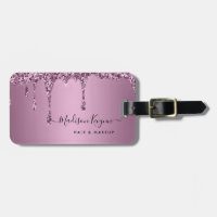 Trendy Rose Gold Glitzer Makeup Artist Salon