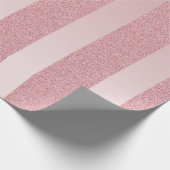 Trendy Rose Gold Glitzer Modernes Template Elegant Geschenkpapier (Ecke)