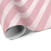 Trendy Rose Gold Glitzer Template Moderne Eleganz Geschenkpapier (Rolleneckpunkt)