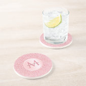 Trendy Rose Gold Glitzer Template Stilvoll Girly Getränkeuntersetzer (Seite)