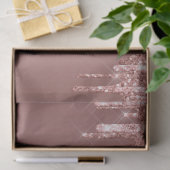 Trendy Rose Gold Glitzer Tropfen Graphic Seidenpapier (Geschenk)