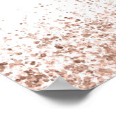 Trendy Rose Gold Glitzer Willkommensschüler Poster (Ecke)