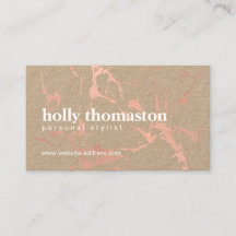 Trendy Rose Gold Marmormuster auf Kraft