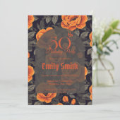 Trendy Rose Luxury Nature-Inspired Parties Einladung (Stehend Vorderseite)